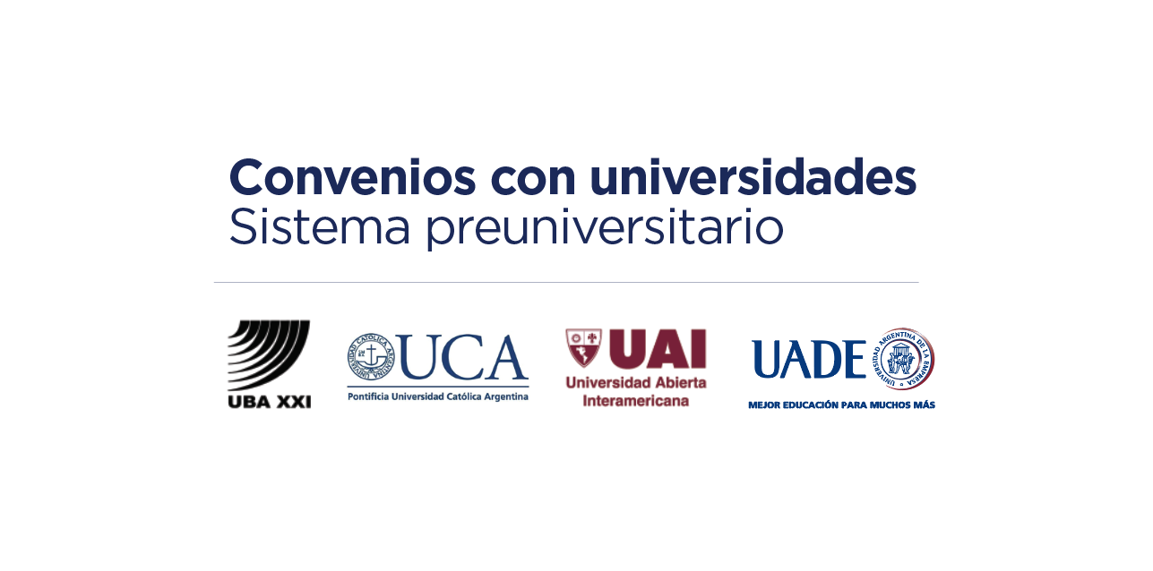 Sistema Preuniversitario / Convenio con universidades